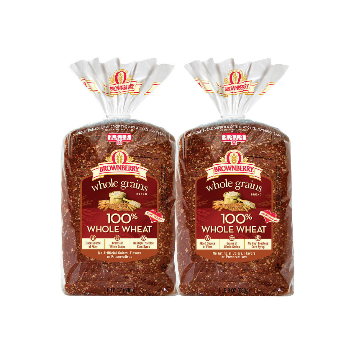 Telman Brownberry Whole Wheat Bread 2/pk