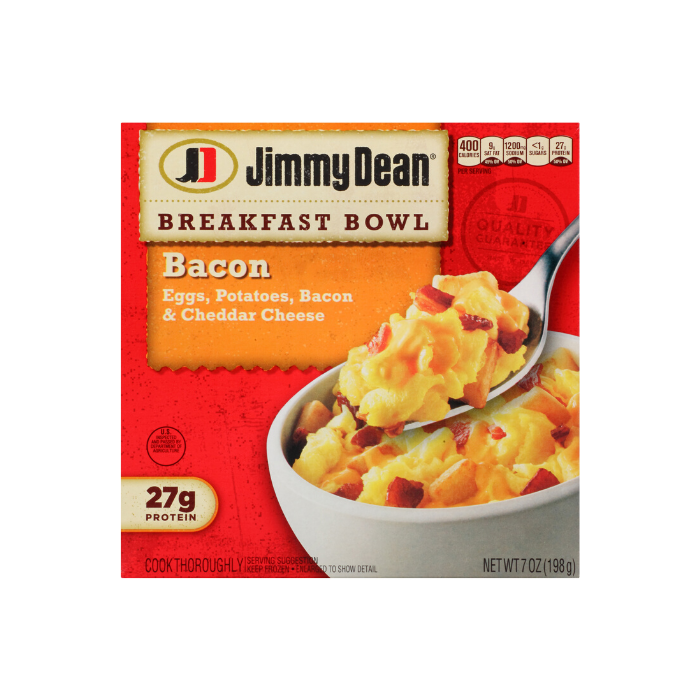 Telman Canteen: Jimmy Dean - Bacon Breakfast Bowl (8 Case)