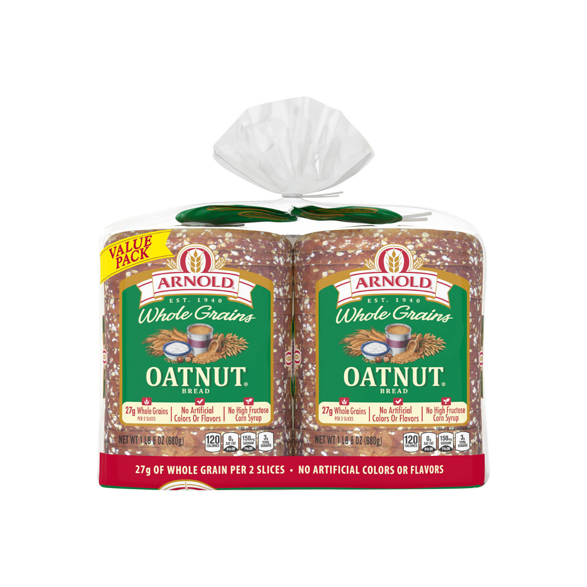 Telman: Arnold - Whole Grain Oatnut Bread 2/pk