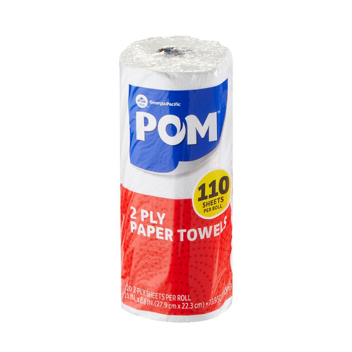 Telman/Canteen: POM 2-ply Paper Towels - White 110 Sheets