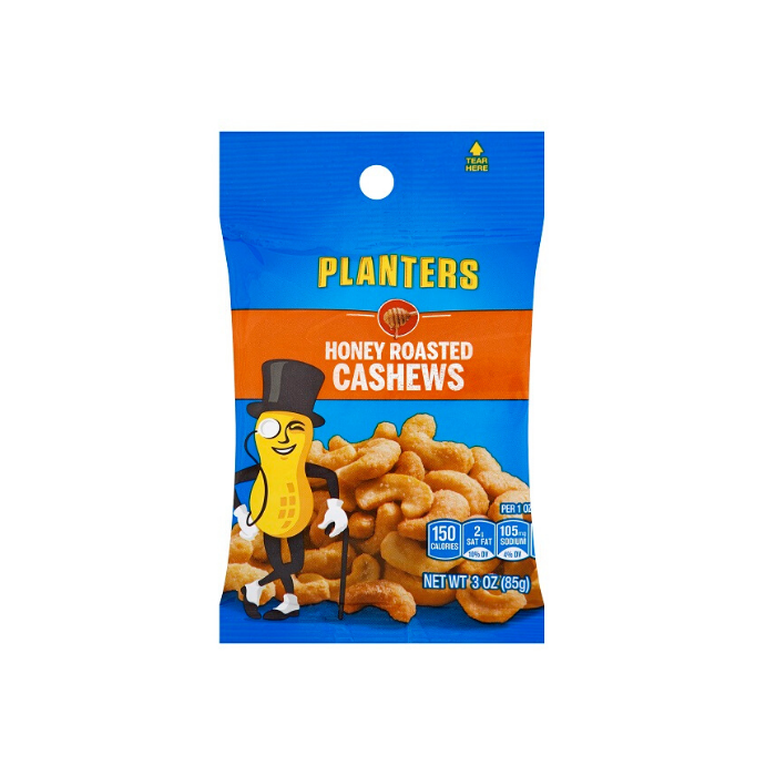 Planters Honey Roasted Whole Cashews – 8.25oz Canister, 3-Pack Pantry Stock